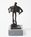 Der Reisende by Kurt Laurenz Metzler, 1993, bronze, sold Sep 2022