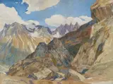 Sardasca by Hans Beat Wieland, 1923, watercolor, sold Sep 2022