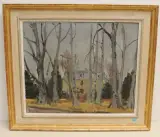Die gelbe Villa, 1945 by Rudolf Zender, oil on canvas, sold Sep 2022