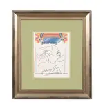 Untitled by Peter Max, 1999, ink on Peter Max letterhead or stationary, sold Oct 2023