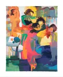 Serenade by Hessam Abrishami, serigraph on paper, sold Oct 2023