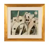 Habitat by Harry Guttman, oil on board, sold Oct 2023