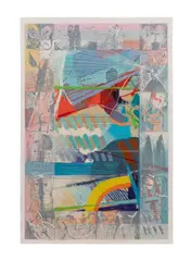 Komposition by Calman Shemi, serigraph, sold Oct 2023