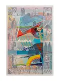 Komposition by Calman Shemi, serigraph, sold Oct 2023