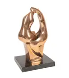 Untitled by Isaac Kahn, bronze abstract sculpture, sold Oct 2023