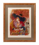 Woman by Théo Tobiasse, lithograph on paper, sold Oct 2023