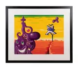 Sajippe Kraka Joujesh by Kenny Scharf, 1998, serigraph on paper, sold Oct 2023