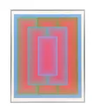 Composition VII or 'Sequential Plate VII by Richard Anuszkiewicz, 1972, serigraph on paper, sold Oct 2023
