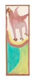 Winged Creature by Mose Tolliver, oil on board, sold Oct 2023