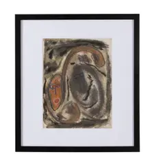 Untitled by Thornton Dial, Sr., mixed media on paper, sold Oct 2023