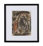 Untitled by Thornton Dial, Sr., mixed media on paper, sold Oct 2023