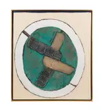 Polaris by Enrico Donati, 1968, oil and mixed media on canvas, sold Oct 2023