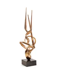 Untitled by Antonio Grediaga, bronze abstract scrolling sculpture, sold Oct 2023