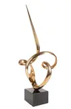 Untitled by Antonio Grediaga, bronze artist proof abstract scrolling sculpture, sold Oct 2023
