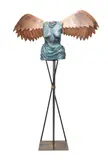 Winged Sculpture by Mario Villa, 1989, mixed media, sold Oct 2023