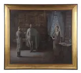 DE artist by Gayle Porter Hoskins, circa 1930s, oil on canvas, sold Sep 2025