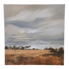 Landscape Painting by Betty Anderson, oil on masonite, sold Oct 2025