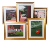 (5) Watercolors by Thomas Newnam, watercolor on paper, sold Oct 2025