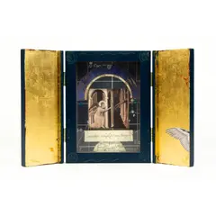 Untitled by Graceann Warn, oil and encaustic assemblage in shadow box, sold Aug 2022