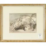 Untitled by Douglass Ewell Parshall, watercolor and graphite, sold Aug 2022