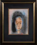 Portrait Study: A Very Young Lady by Ralph Rosenborg, 1970, watercolor on paper, sold Aug 2022