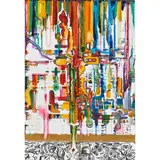 Untitled by Renee McGinnis, oil and 23k gold leaf paint on panel, sold Sep 2022