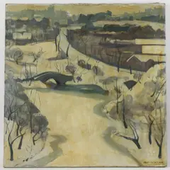 Winter in Central Park by Jane Peterson, oil on canvas, sold Jun 2025