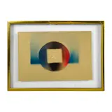 B.1932) by Original Relief Etching, This abstracted relief etching on gold paper is inspired by, sold Sep 2023