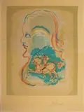 Dreams of a Horseman by Salvador Dalí, Lithograph in Colors, sold Jul 2024