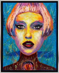 Pink Pixie by David Padworny, 2019, Oil on Canvas, sold Jul 2024