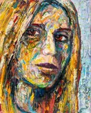 Portrait of a Blonde Woman by David Padworny, 2016, Oil on Canvas, sold Jul 2024