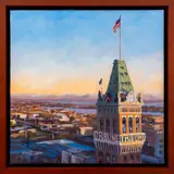 Tribune Tower by Cleo Vilett, Oil on Canvas, sold Jul 2024