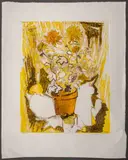 Floral Stil Life by Freeman Worthley, Etching in Colors, sold Jul 2024