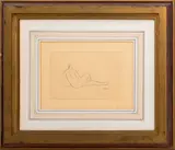 Nue de Dos" [Nude from the Back] by Amedeo Clemente Modigliani, circa 1912, Etching on Paper, sold Jul 2024