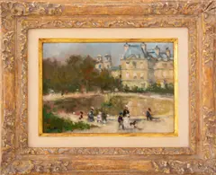 Jardin du Luxembourg by Frederick Hale McDuff, Oil on Canvas Laid to Board, sold Jul 2024