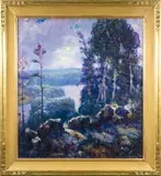 Untitled by Henry Ryan MacGinnis, oil on canvas, sold May 2024