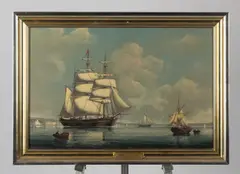 Untitled by Salvatore Colacicco, oil on board, sold Jul 2024