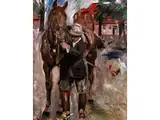 Reiter by Lovis Corinth, oil on canvas, sold Sep 2024