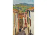 Rue de Collioure by Henri Martin, oil on canvas, offered Mar 2025
