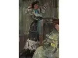 Zwei Frauen im Kabinett by Isaac Israëls, oil on board, offered Mar 2019