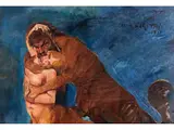 Zentaurenpaar by Lovis Corinth, oil on canvas, offered Sep 2024