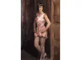 Dancing Girl by Isaac Israëls, oil on canvas, sold Sep 2023
