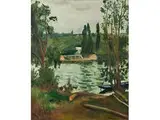Villennes by Albert Marquet, oil on canvas, sold Dec 2018