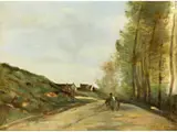 Gouvieux, Nahe Chantilly by Jean-Baptiste Camille Corot, oil on canvas, sold Mar 2023