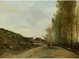 Gouvieux, Nahe Chantilly by Jean-Baptiste Camille Corot, oil on canvas, sold Sep 2017