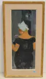 Dame mit Hut by Rudolf Zender, oil on canvas, offered Sep 2022