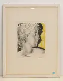 Kopf eines jungen Mannes by Hans Erni, 1963, color lithograph, sold Sep 2022