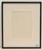 Figur by Hans Fischli, 1952, ink, sold Sep 2022