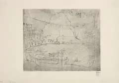 San Salvatore II by Albert Müller, 1926, etching, sold Sep 2022