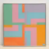 Ohne Titel by Carlo Vivarelli, color screenprint, sold Sep 2022